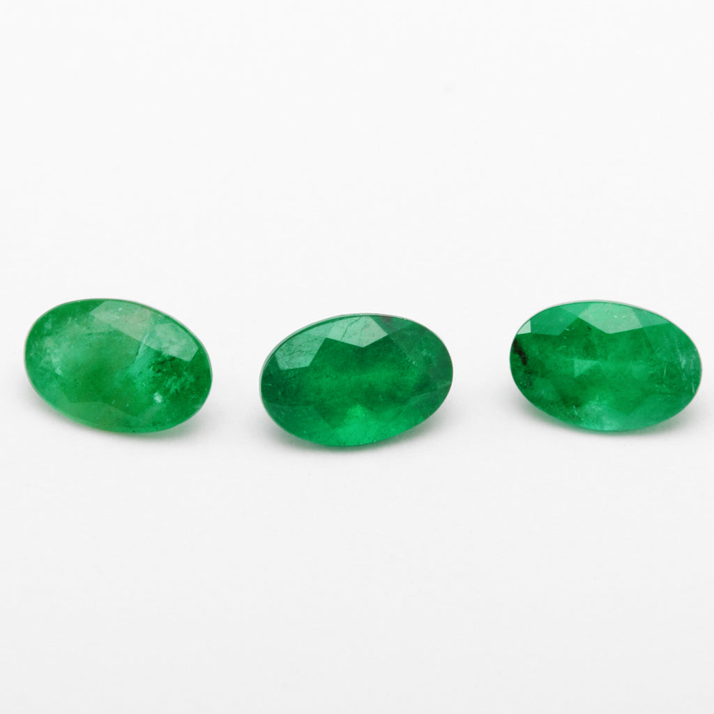 6x4mm AA Dark Brazilian Emerald Ovals