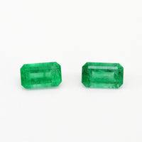 5x3mm AA Dark Emerald Cut Brazilian Emeralds