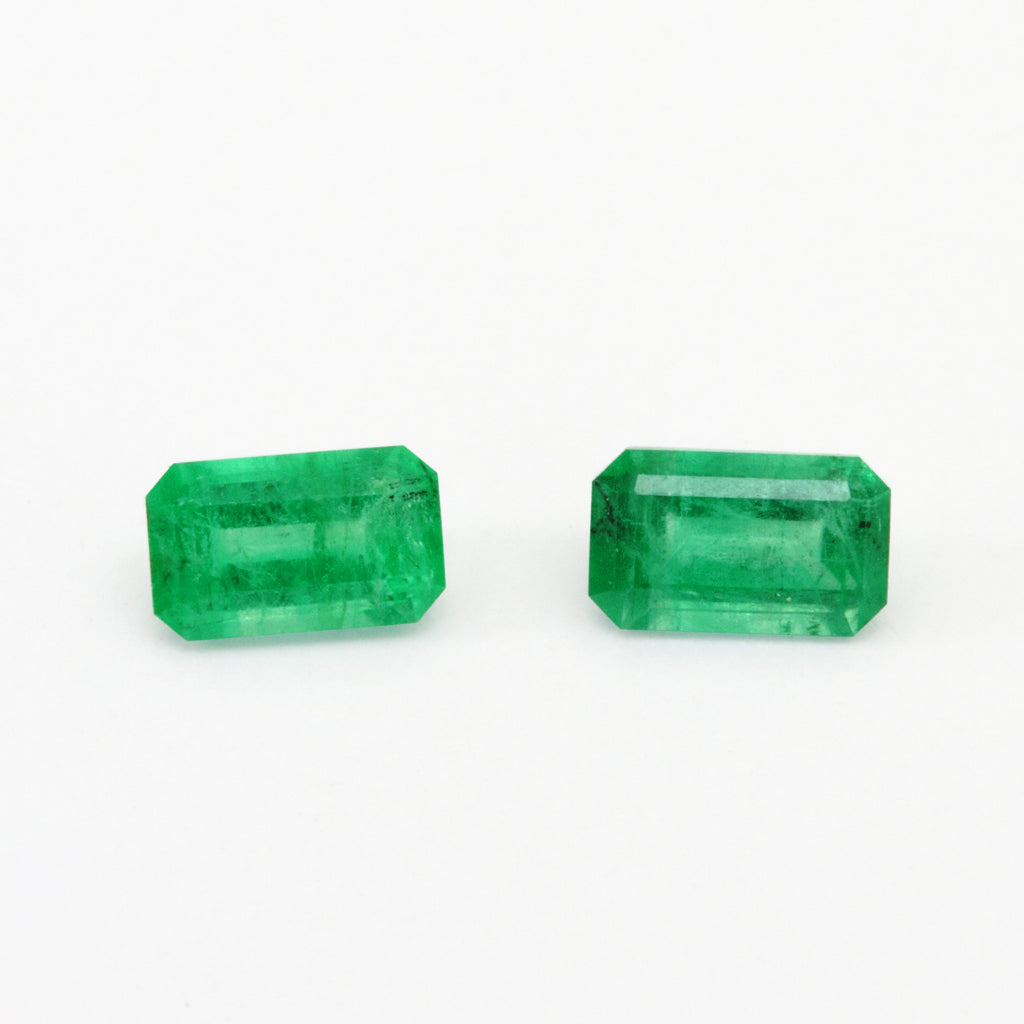 5x3mm AA Dark Emerald Cut Brazilian Emeralds