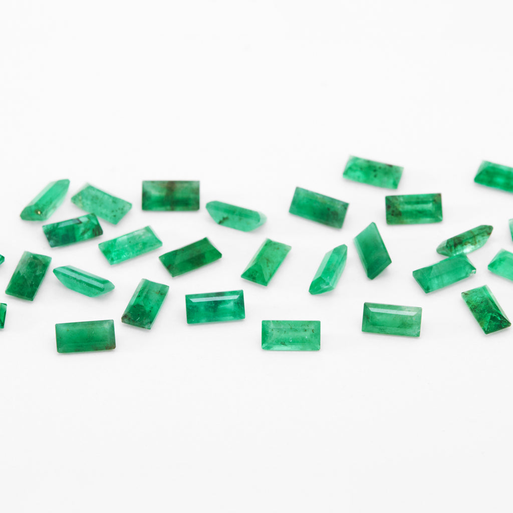 4x2 to 5x2.5mm A Dark Brazilian Emerald Baguettes