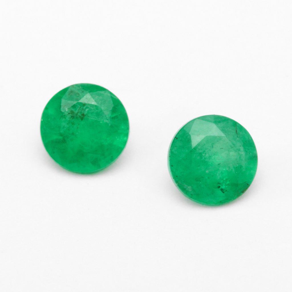 4 to 6mm AA Dark Brazilian Emerald Rounds