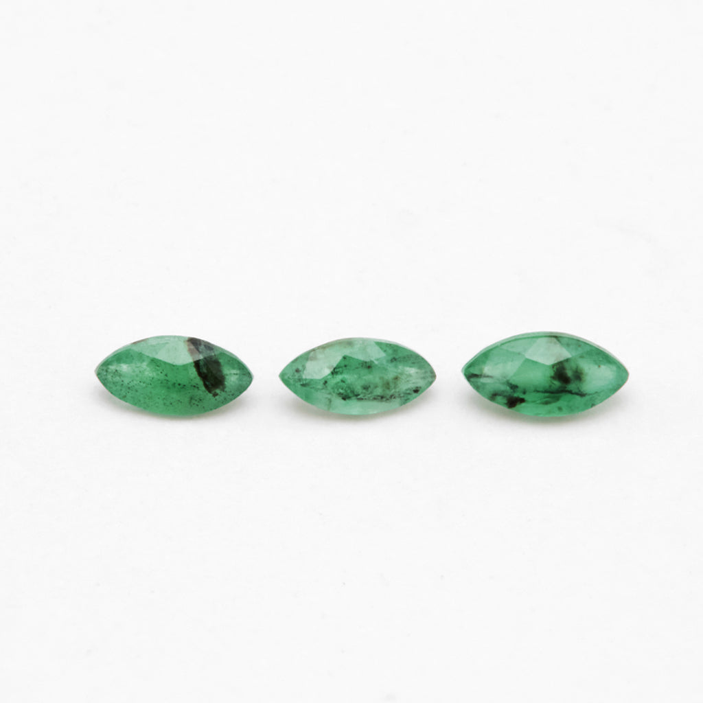 3x1.5mm B Dark Brazilian Emerald Marquise