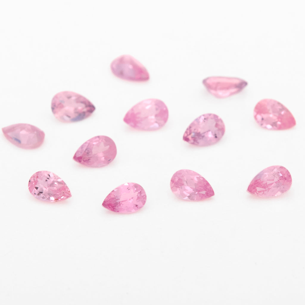 3x2 to 4x2.5mm Light Pink Untreated Winza Sapphire Pears