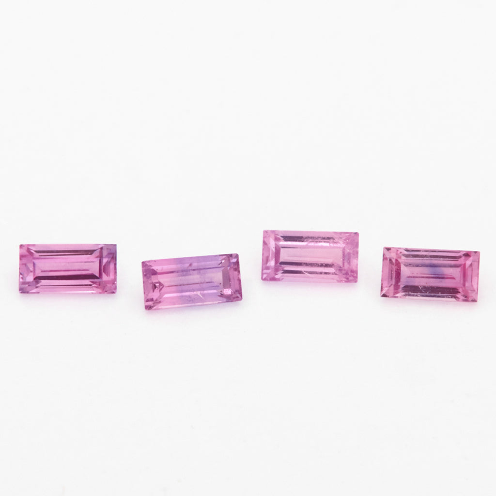 3x1.5 to 4x2mm Fuchsia Untreated Winza Sapphire Baguettes