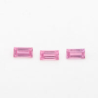 3x1.5 to 4x2mm Light Pink Untreated Winza Sapphire Baguettes