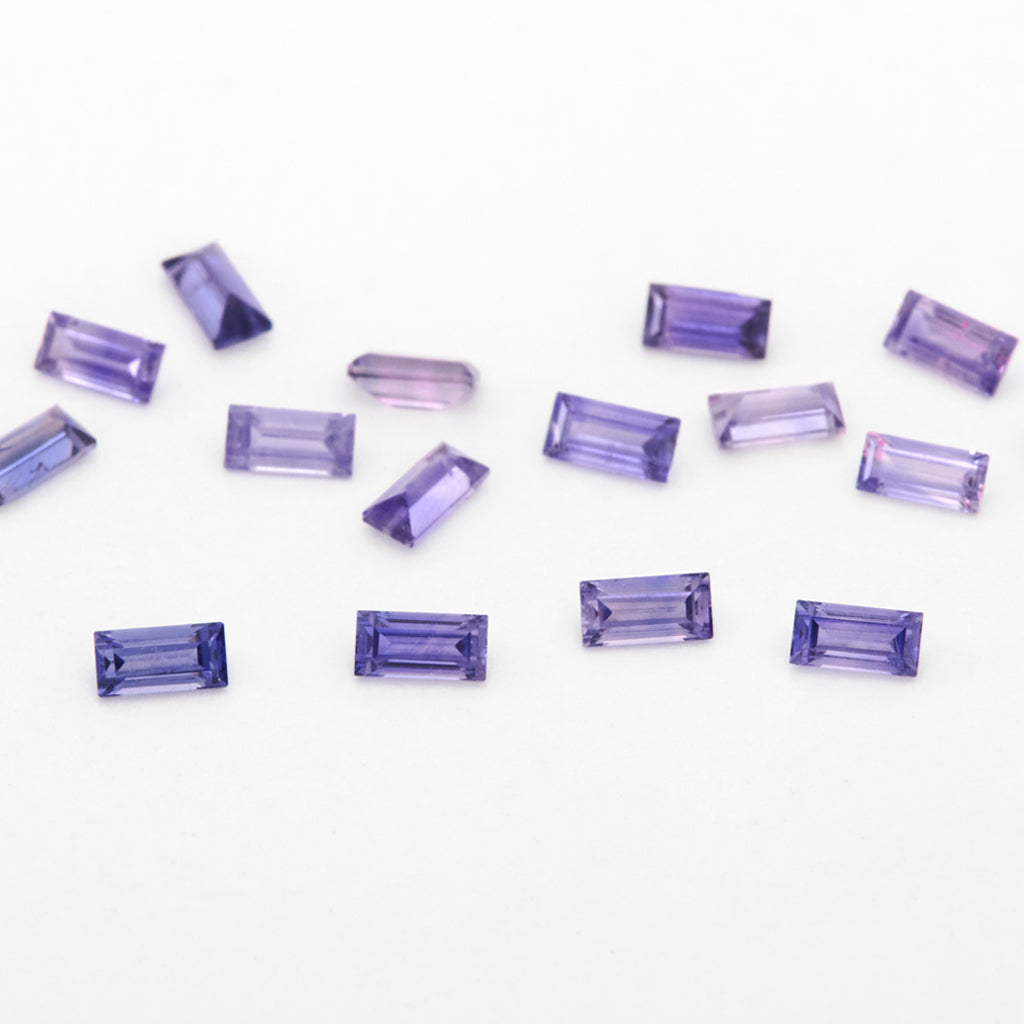 3x1.5 to 4x2mm Purple Untreated Winza Sapphire Baguettes