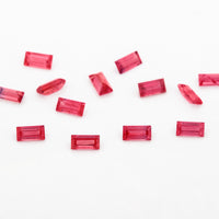 3x1.5 to 5x2.5mm Untreated Winza Ruby Baguettes