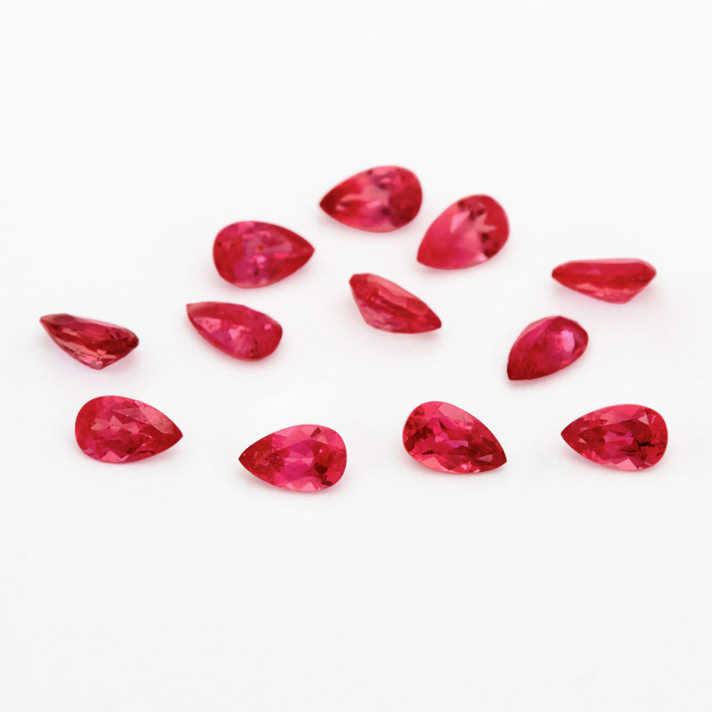 3x2 to 5x3mm Untreated Winza Ruby Pears