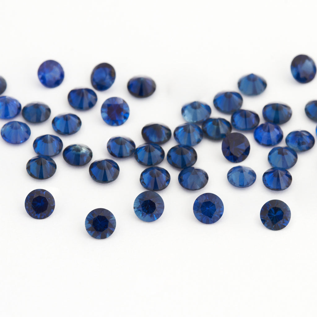 1 to 3.75mm Bright Blue Australian Sapphire Rounds
