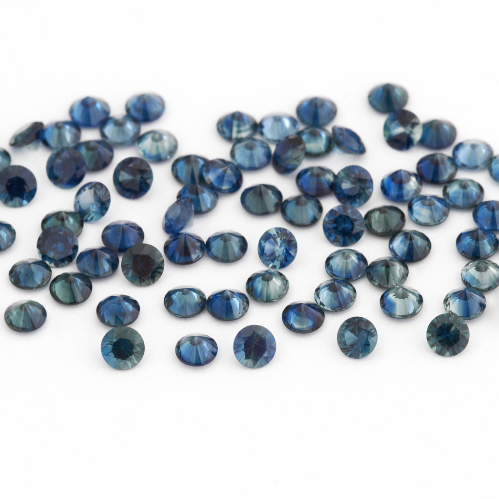 1.2 to 3.75mm Dark Denim Australian Sapphire Rounds
