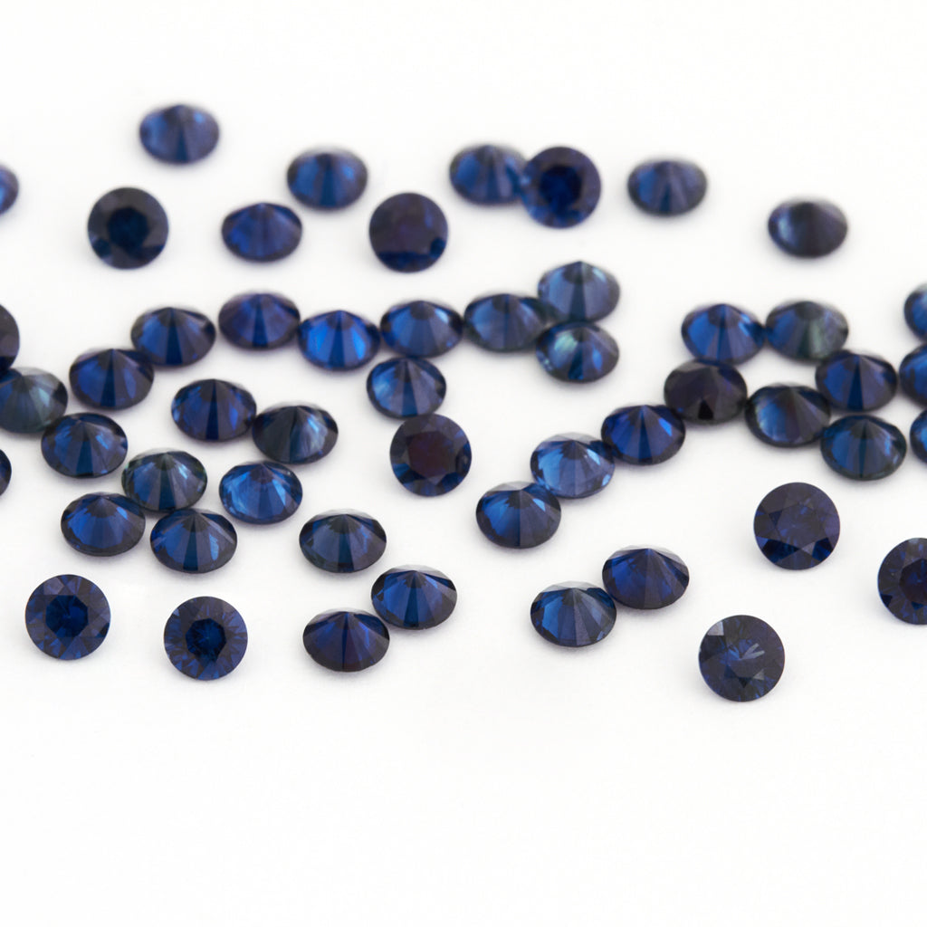 1.5 to 3.75mm Deep Blue Australian Sapphire Rounds