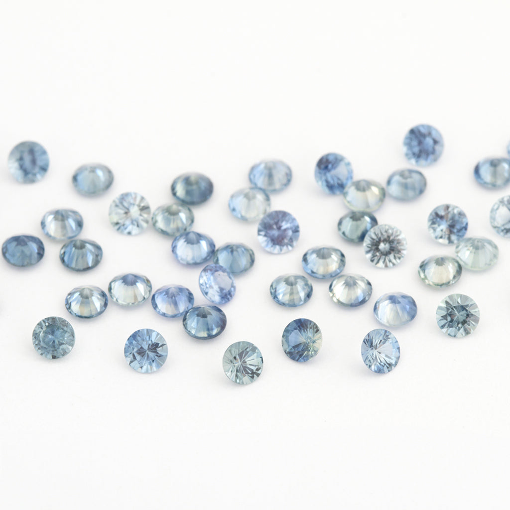 1.2 to 3.75mm Light Denim Australian Sapphire Rounds
