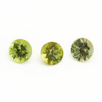 4 to 6mm Dark Lime Green Australian Sapphire Rounds