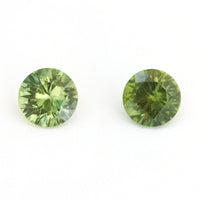 4 to 6mm Medium Green Australian Sapphire Rounds