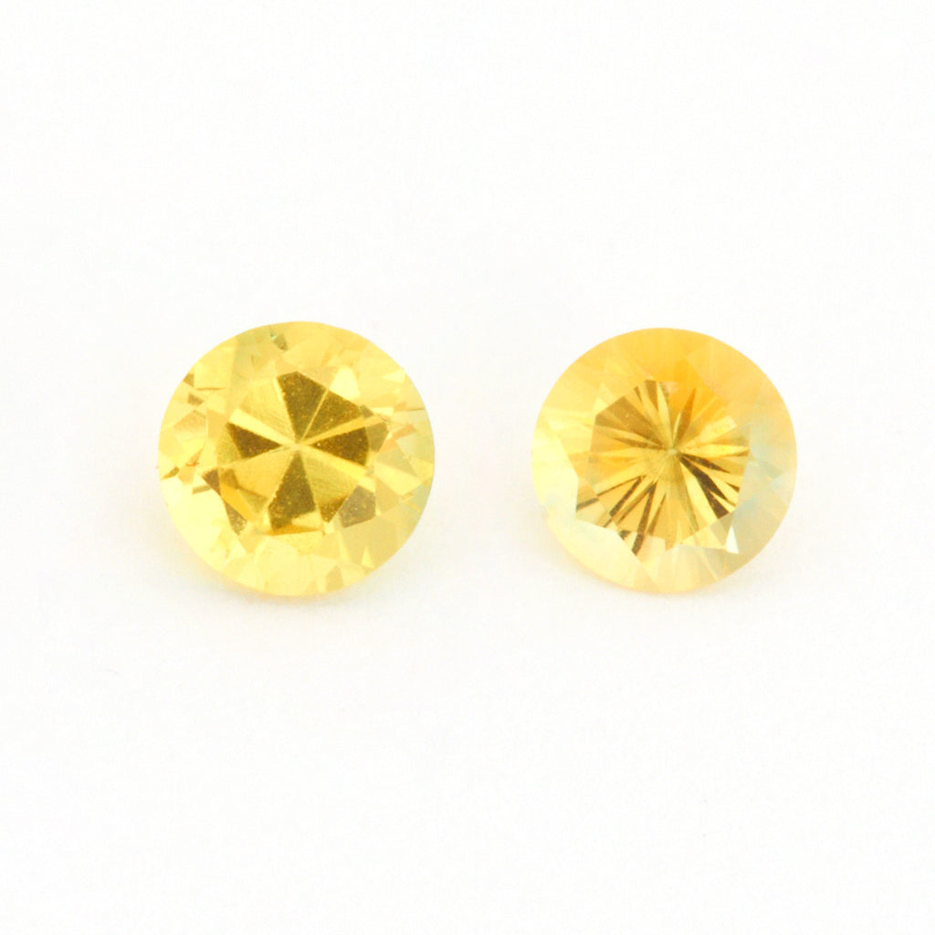 4 to 5mm Medium Yellow Australian Sapphire Rounds
