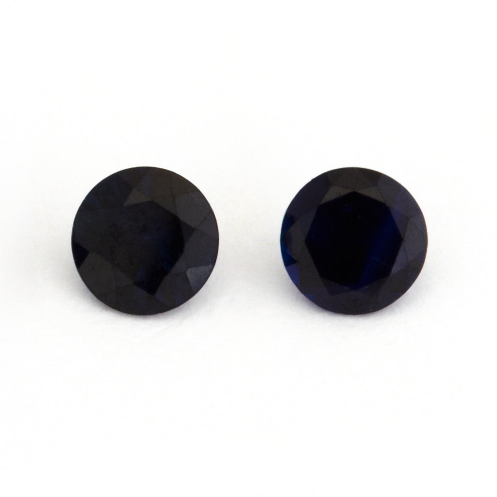 4 to 6mm Midnight Blue Australian Sapphire Rounds