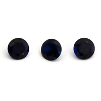 4 to 6mm Midnight Blue Australian Sapphire Rounds
