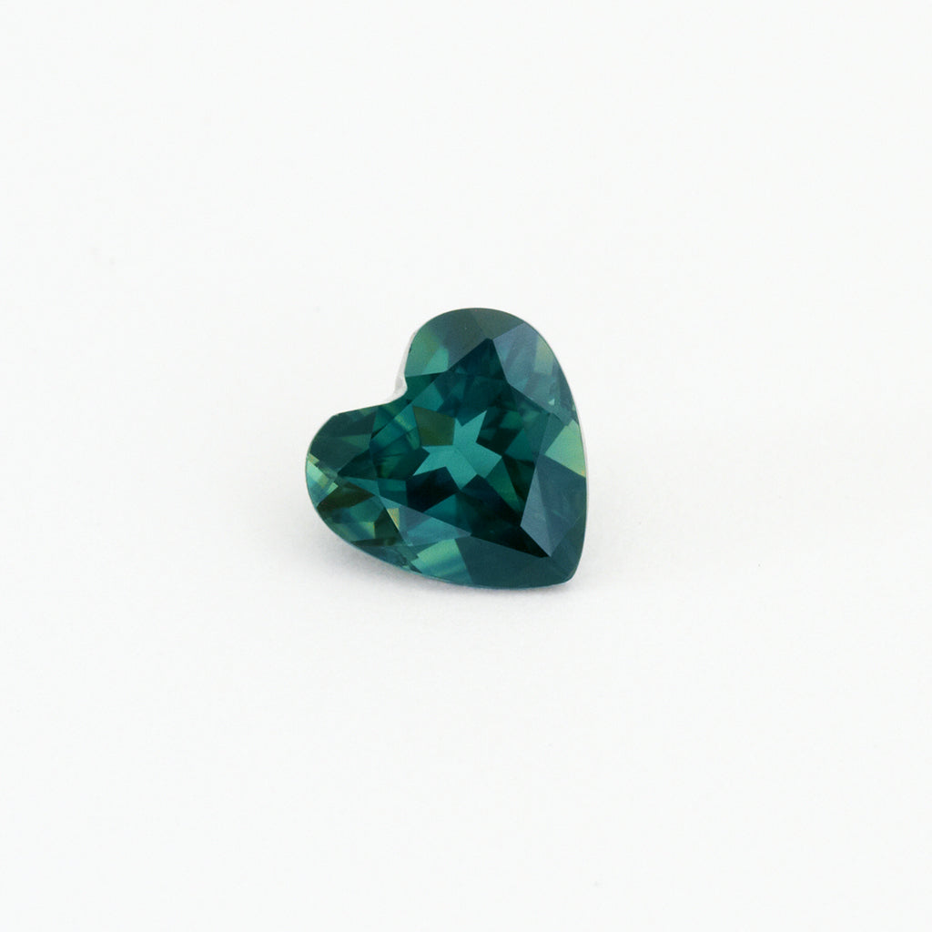 .92ct Dark Teal Australian Sapphire Heart