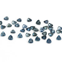 3 to 3.5mm Dark Denim Australian Sapphire Trillions