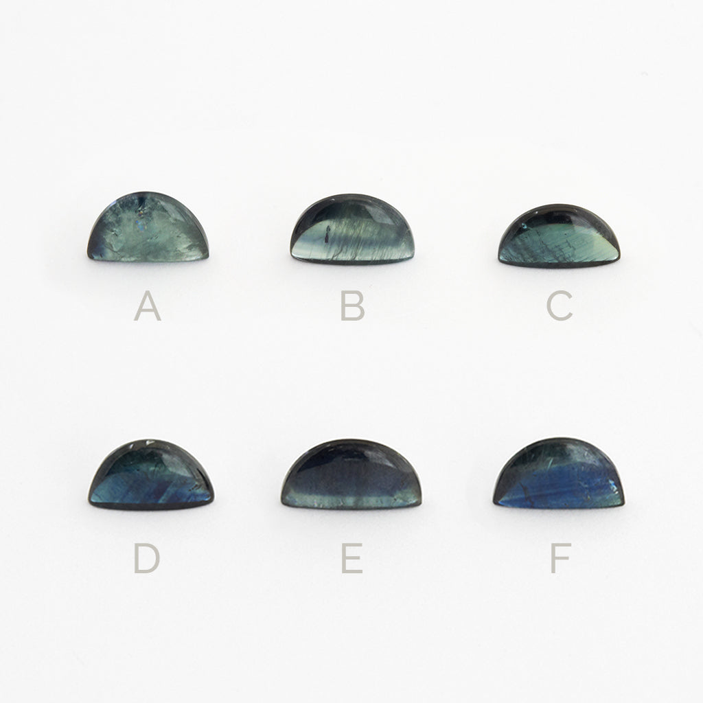 1 to 2ct One-of-a-Kind Australian Sapphire Arch Cabs