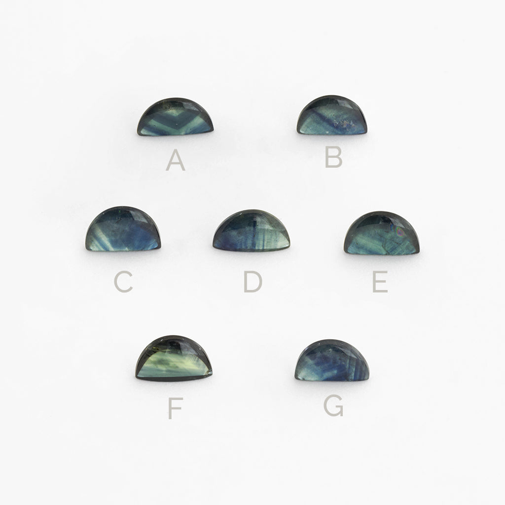 0.75 to 1.50ct One-of-a-Kind Australian Sapphire Arch Cabs