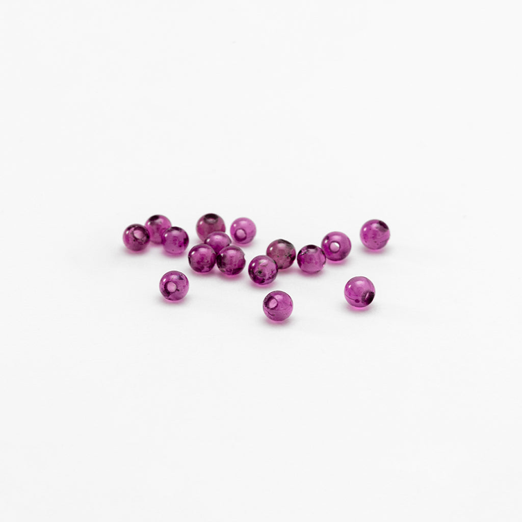 2.5 to 3mm Grape Garnet® Round Beads