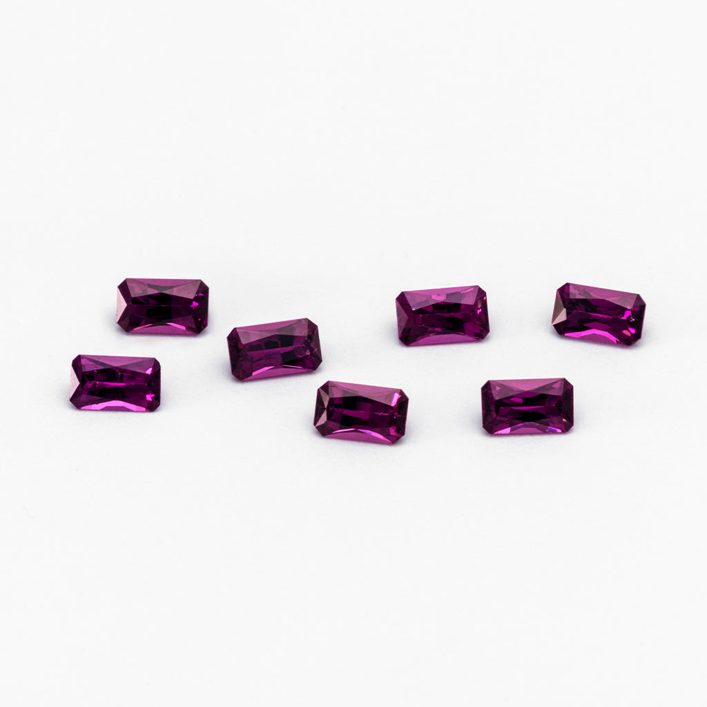 5x3 to 8x6mm Grape Garnet® Barion Emerald Cuts