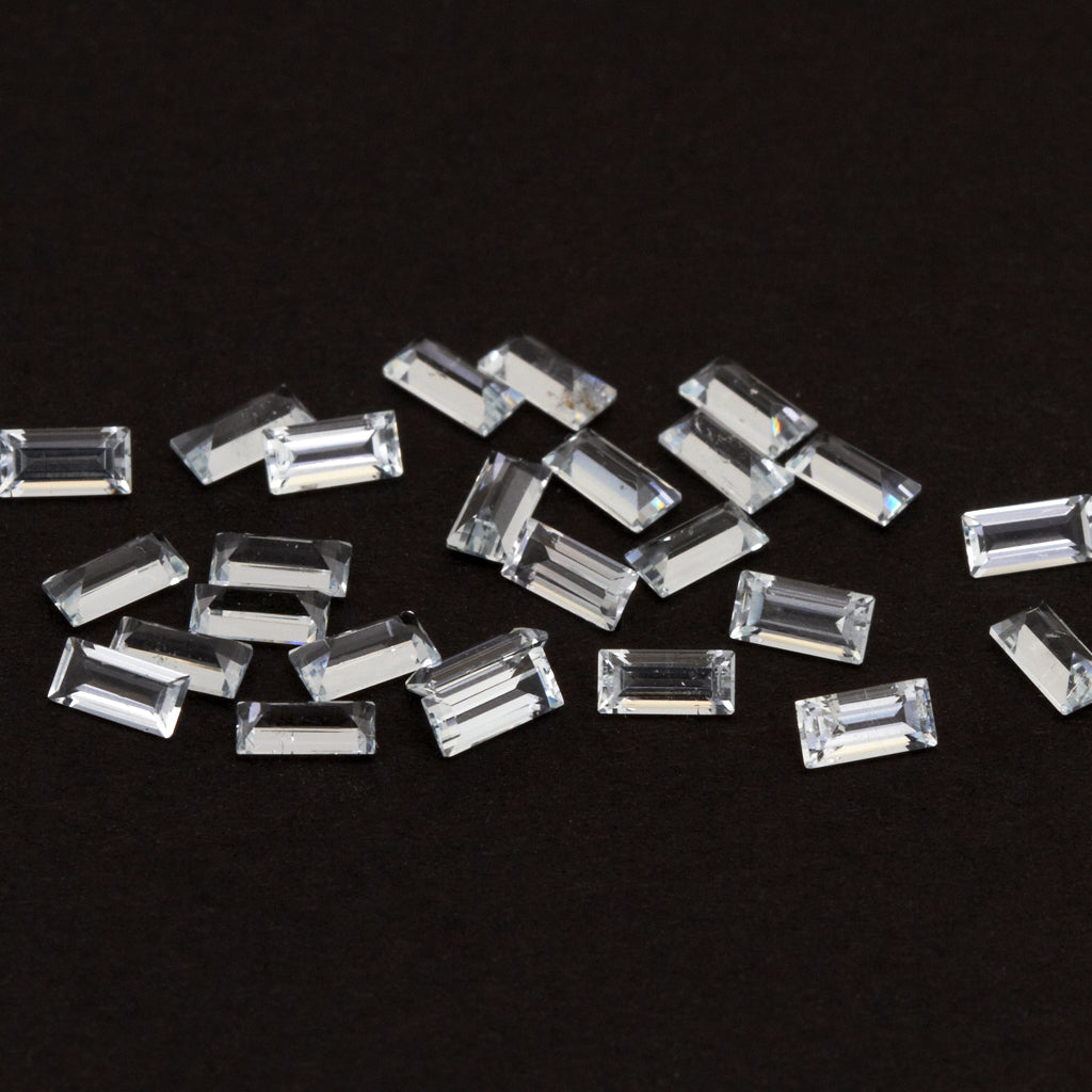 4x2mm Goshenite Baguettes