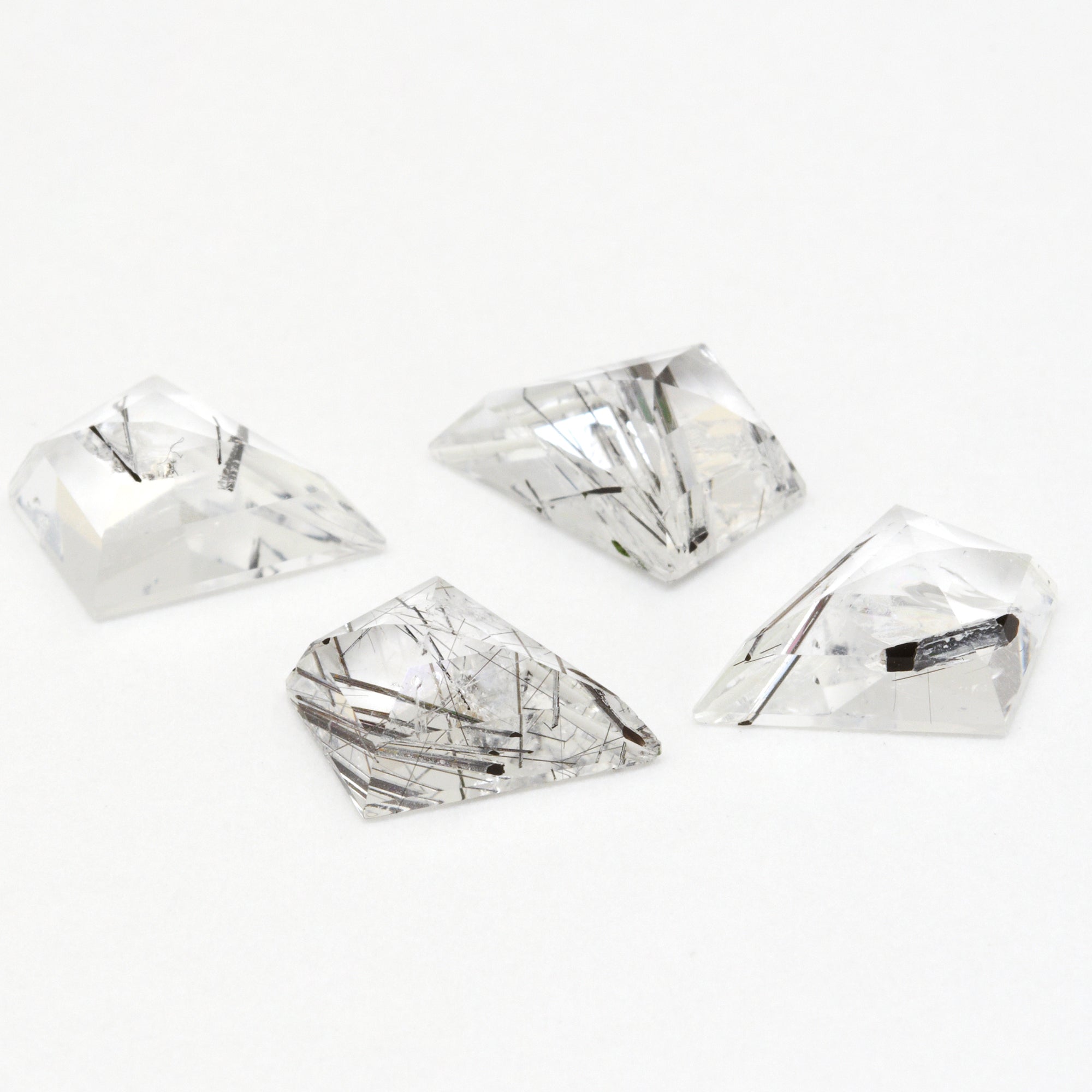 12x9mm Tourmalated Quartz Rose Cut Kites