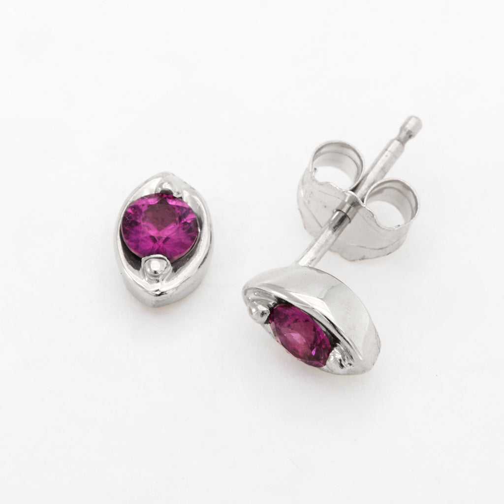 Customizable 3mm Round ColorKissed™ Stud Earrings No. 11978