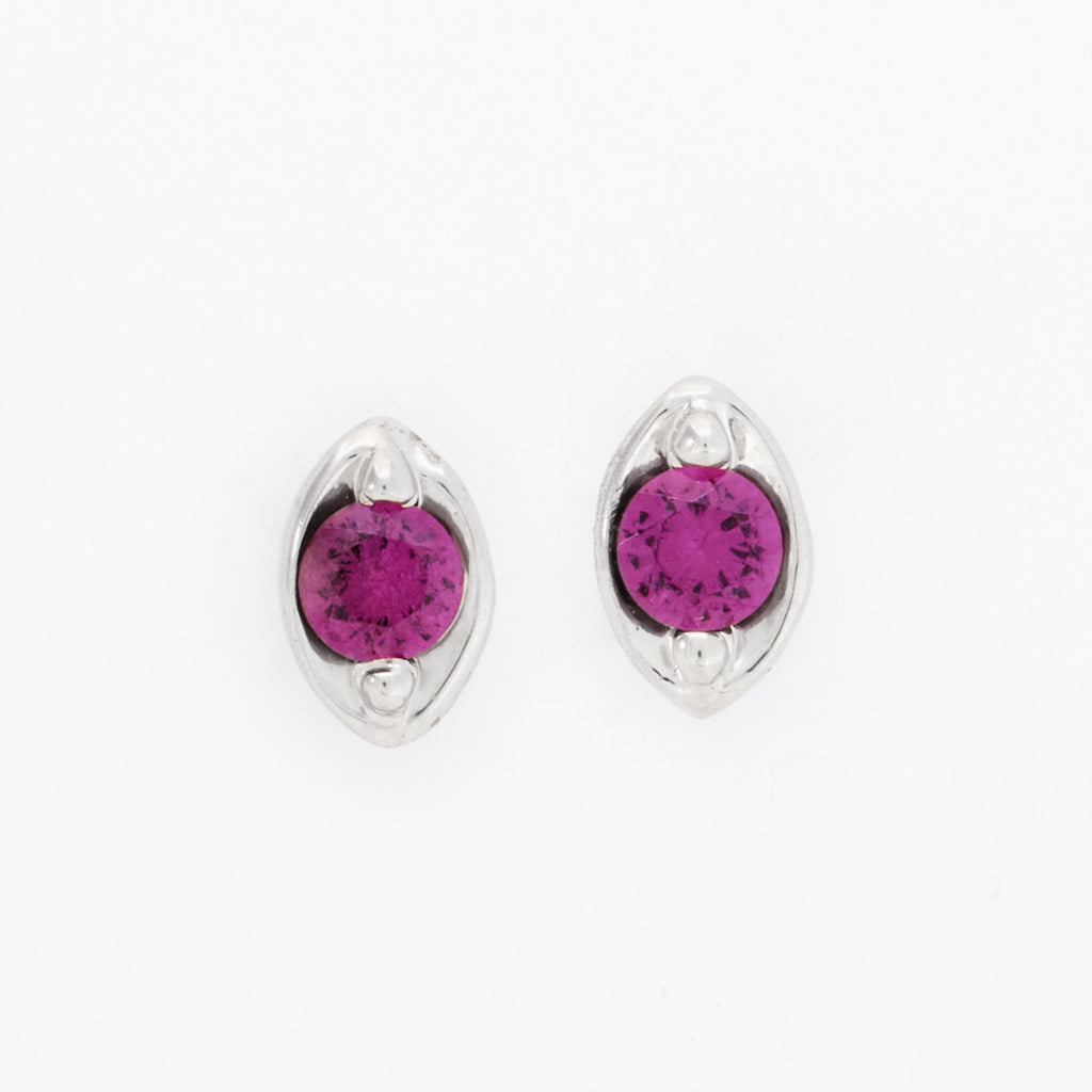 Customizable 3mm Round ColorKissed™ Stud Earrings No. 11978