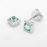Customizable 3mm Round ColorKissed™ Stud Earrings No. 11979