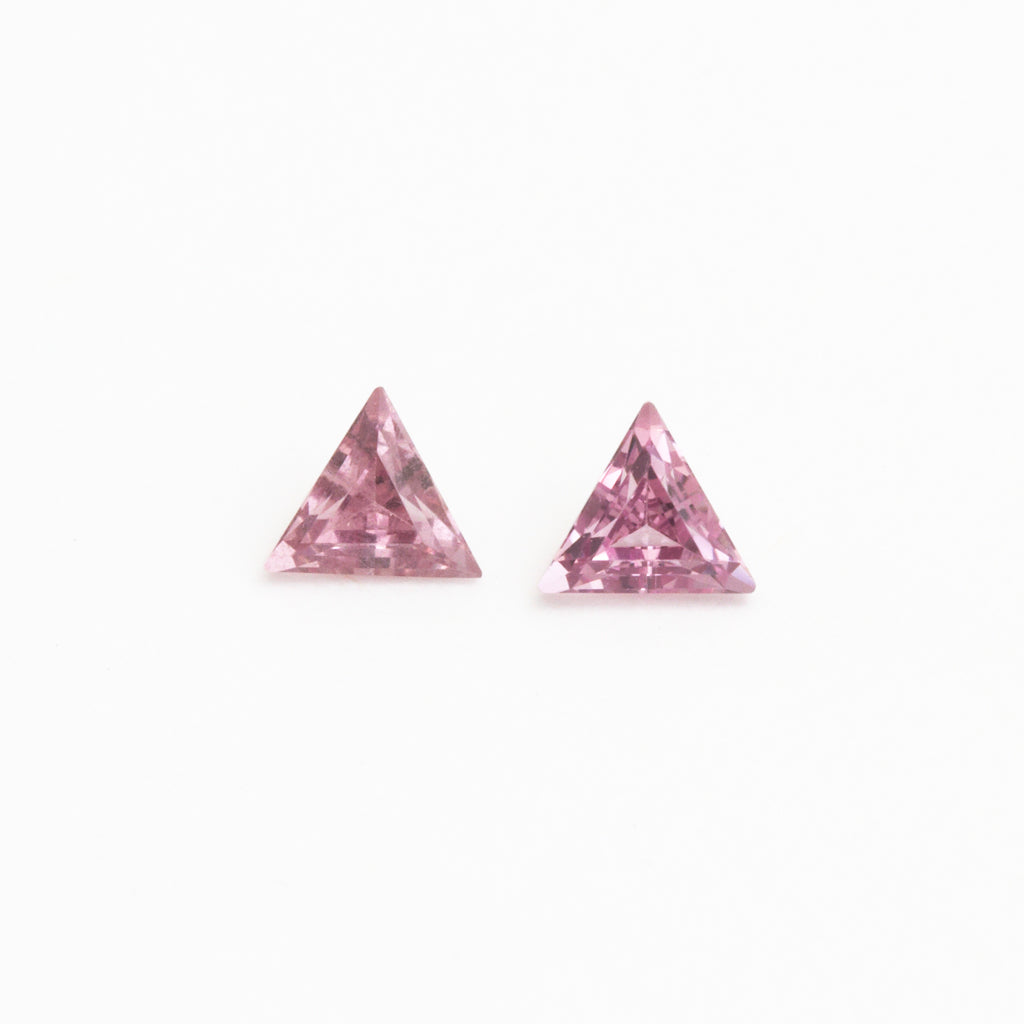 3mm Grey-Pink Spinel Triangles