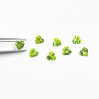 4 to 6mm Mesa Verde® Peridot Hearts