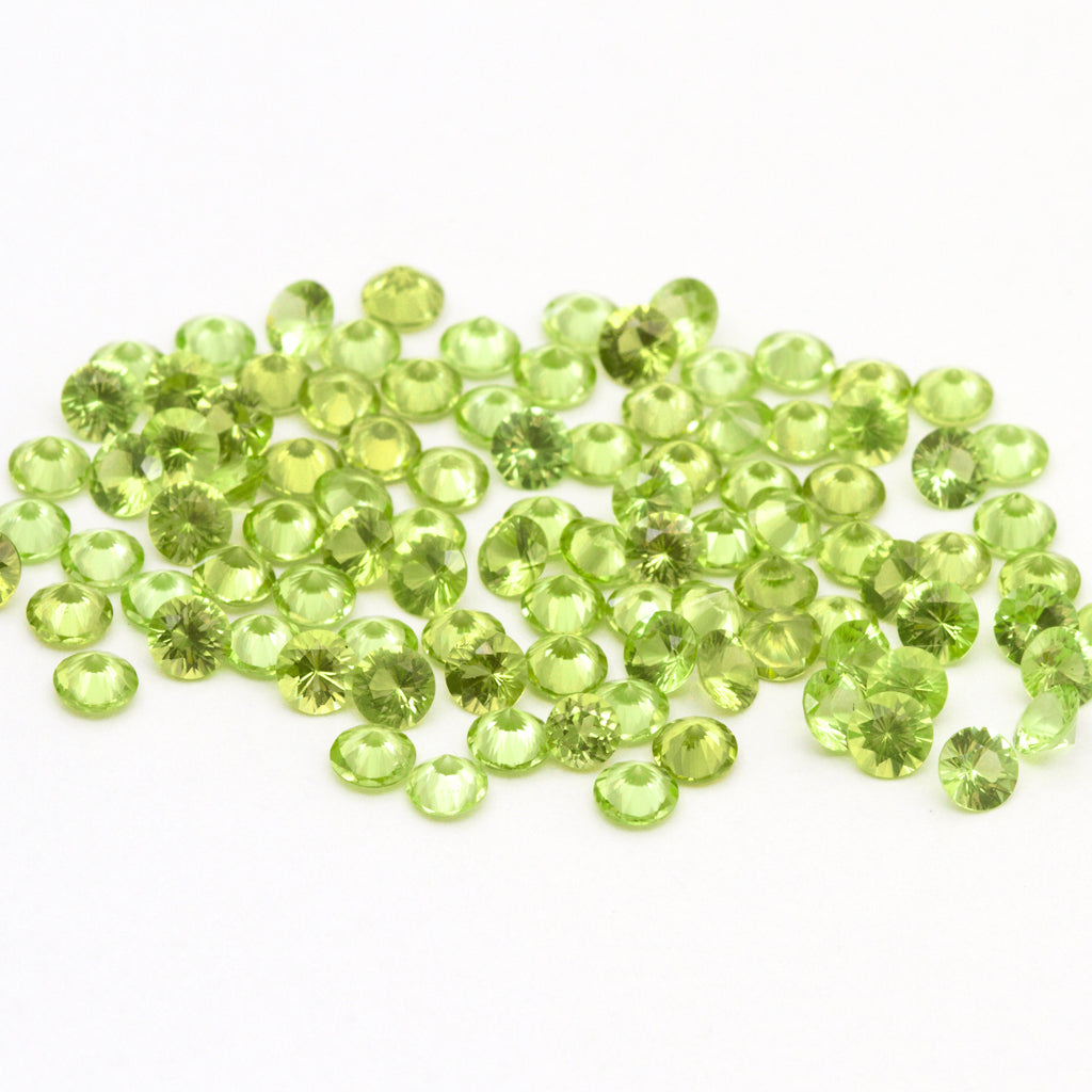 1.25 to 3.5mm Mesa Verde® Peridot Rounds