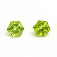 4 to 6mm Mesa Verde® Peridot Hexagons
