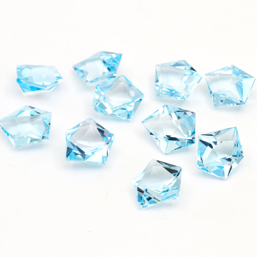 10x8mm Sky Blue Topaz GeoCuts™