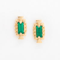 Customizable 4x2mm Baguette ColorKissed™ Stud Earrings No. 19200