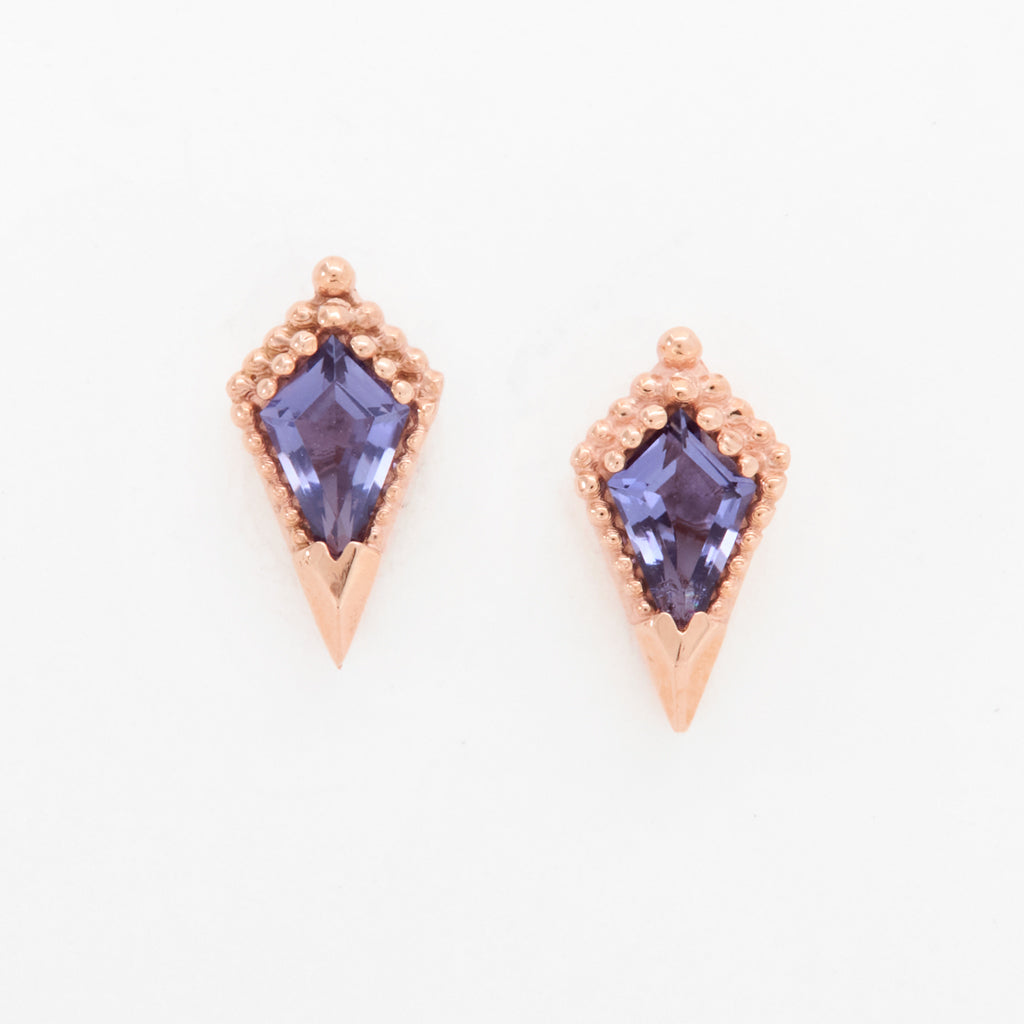 Customizable 5x3mm Kite ColorKissed™ Stud Earrings No. 19220