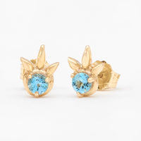 Customizable 3mm Round ColorKissed™ Stud Earrings No. 19310