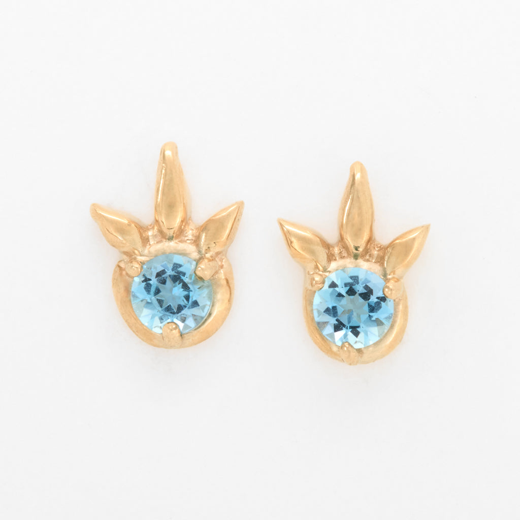 Customizable 3mm Round ColorKissed™ Stud Earrings No. 19310