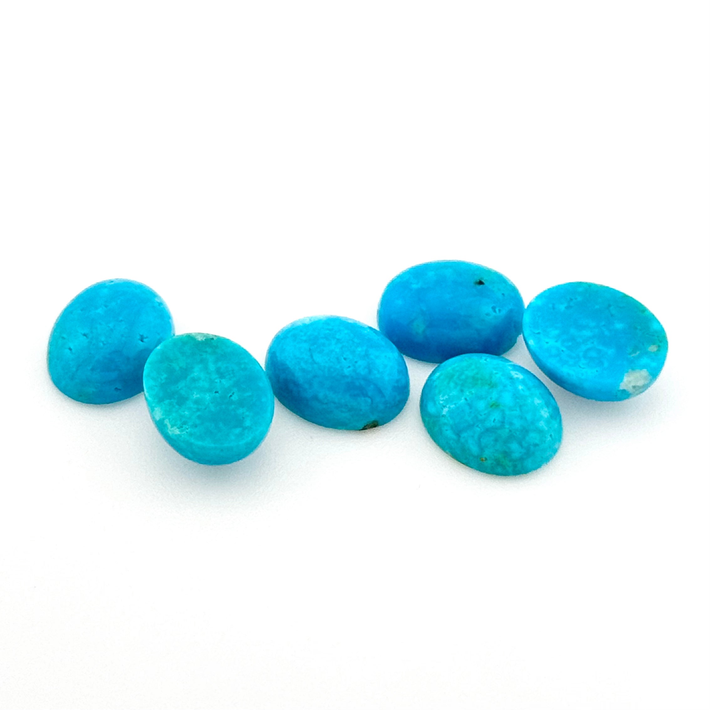 9x7 to 10x8mm Arizona Stabilized Turquoise Oval Cabs