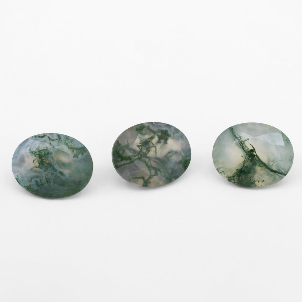 10x8 to 12x10mm Moss Agate Ovals