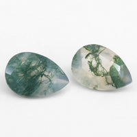 9x6 to 12x8mm Moss Agate Pears