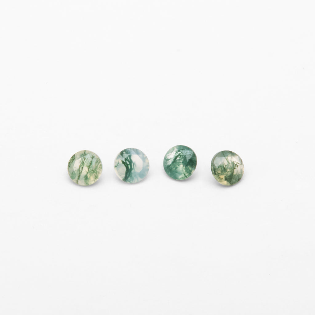 3mm Moss Agate Rounds
