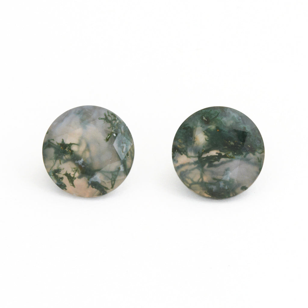 4 to 10mm Moss Agate Rounds