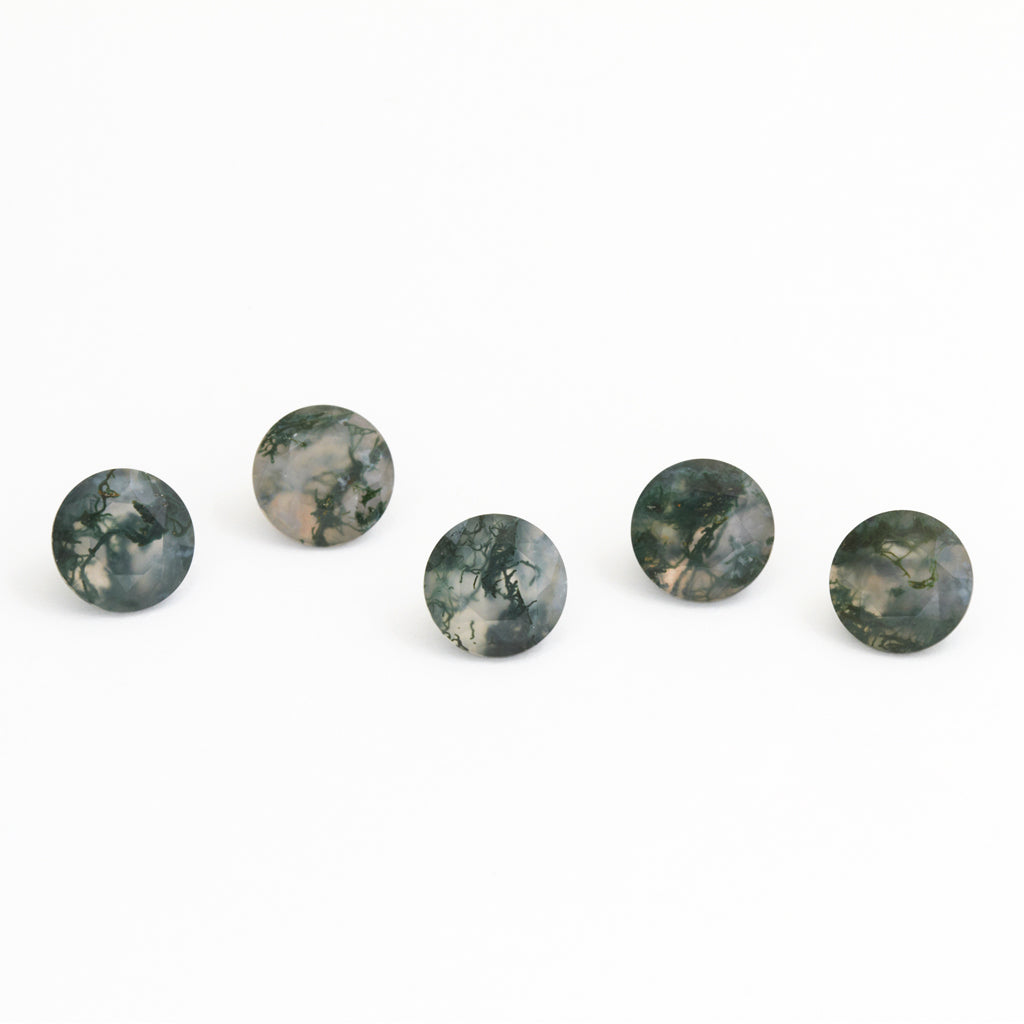 4 to 10mm Moss Agate Rounds