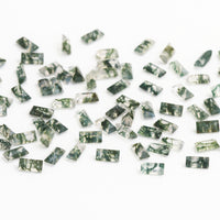 3x1.5 to 4x2mm Moss Agate Baguettes