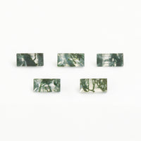 3x1.5 to 4x2mm Moss Agate Baguettes