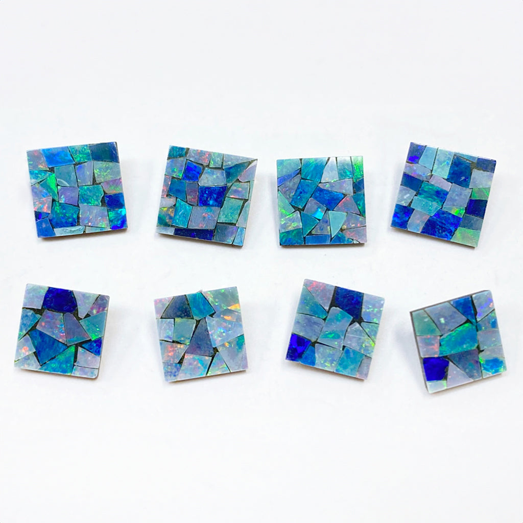 9mm Australian Opal Square Mosaics